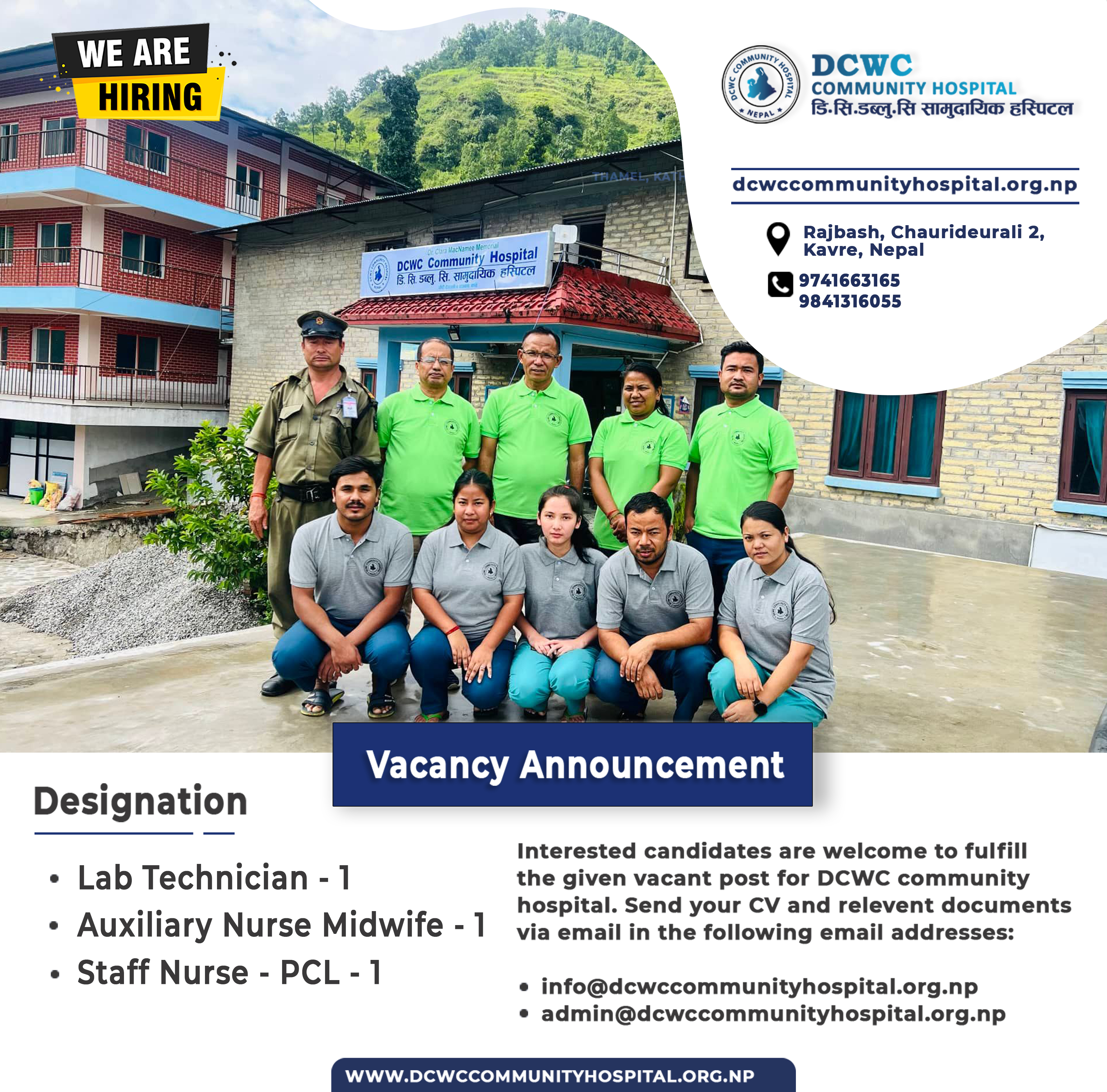 orgchart-DCWC Community Hospital